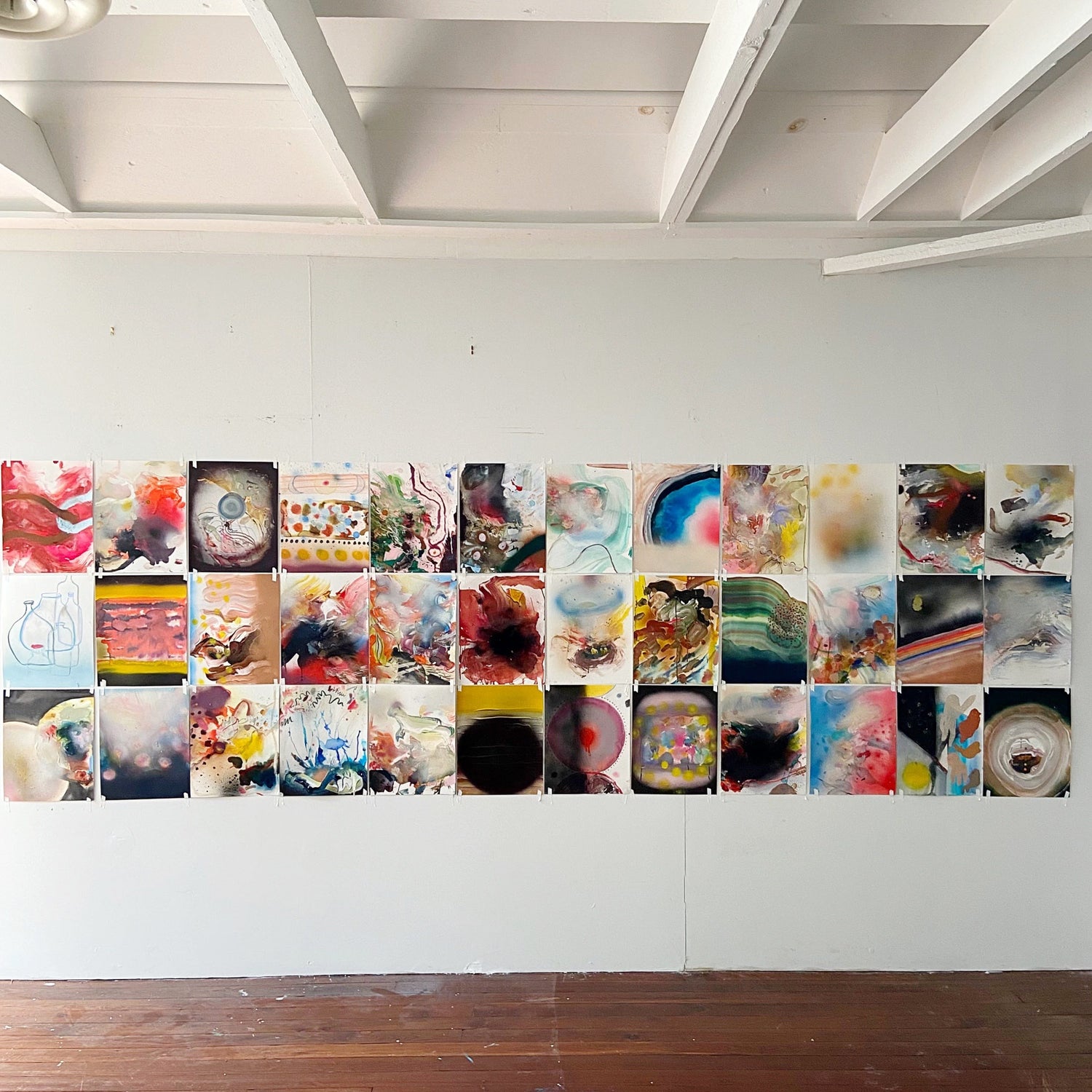 99 Sequential Paintings from 2021