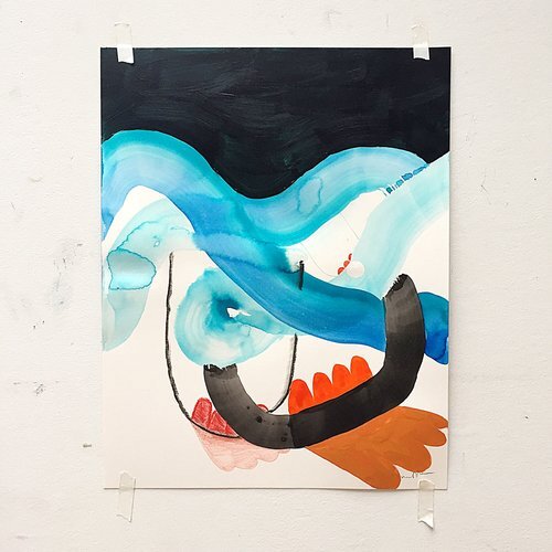 To hold a wave in the ocean.